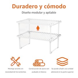 AmazonBasics, Estantes apilables de almacenamiento de cocina