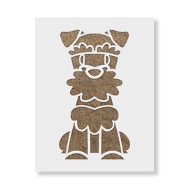 Cartoon Scottish Terrier Stencil - Dog Craft, Perfect for Pet-Themed Art and DIY Projects, Pet Stencil
