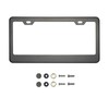 Matte Flat Black License Plate Frame T304 Stainless Steel +