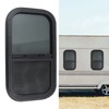 MARTEXBUY RV Window, 12" x 22" Black RV Camper Window,