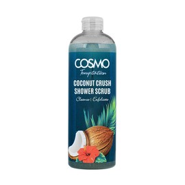 Cosmo Skin Care Temptation Coconut Crush Shower Scrub 1000ml/33.81fl.oz, Body Cleansing, Skin Exfoliate, Remove Impurities & Dead Cells, Best Body Wash, Daily Use Shower Gel, All Skin Types