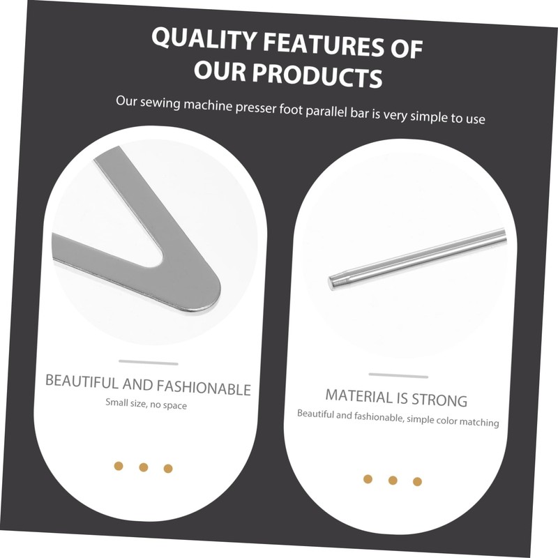 jojofuny 2Pcs Sewing Machine Presser Foot Rod Multi Functional Parallel