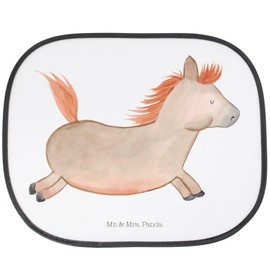 Mr. & Mrs. Panda Car Sun Shade Horse Jumping - Gift, Farmer, Pony, Farm, Sun Visor, Riding, Stable, Sun Protection Children