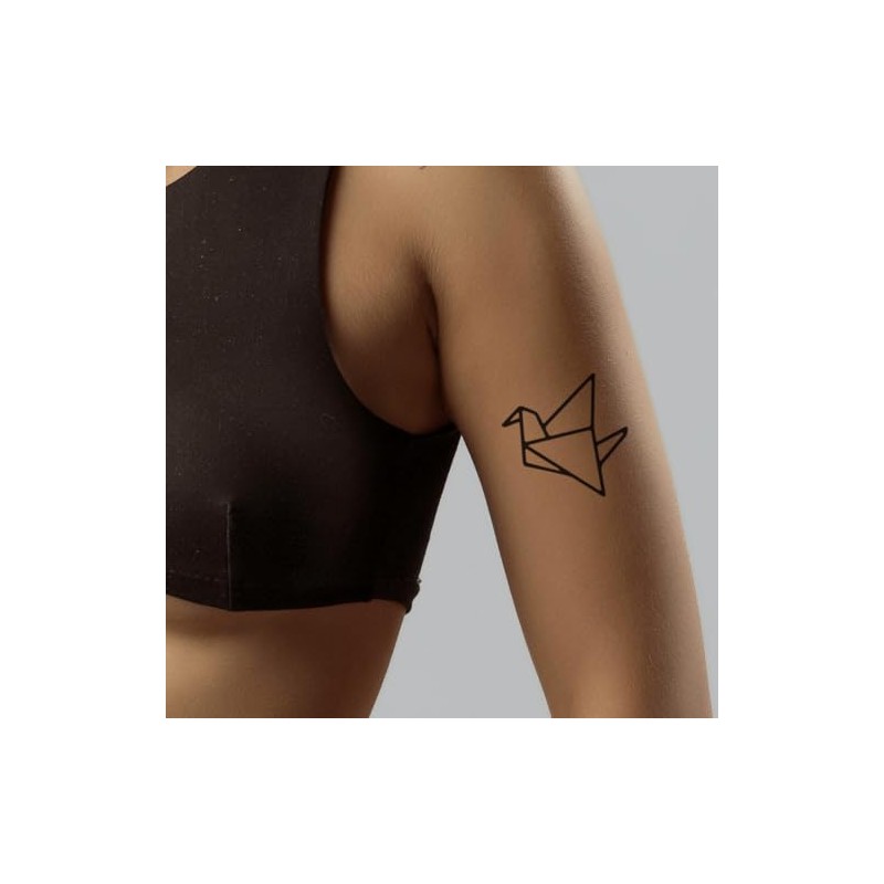 Paper Bird - Temporalis® Tattoo | Ephemeral, Vegan & Waterproof