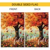 Hello Fall Maple Tree Garden Flag Decor for Outside, Double