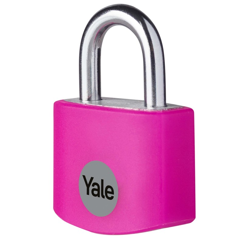 Yale - YE3B/25/112/1/P Standard Security 25mm Aluminium Padlock - Pink