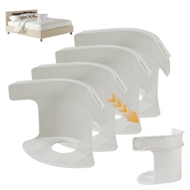 DIFENLUN 4 Piece Locking Sheet Holder, Holds Sheet in Tight Position, Corner Sheet Holder（White）