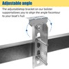 4 PCS 8" Galvanized Swivel Top Bunk Bracket Kit for