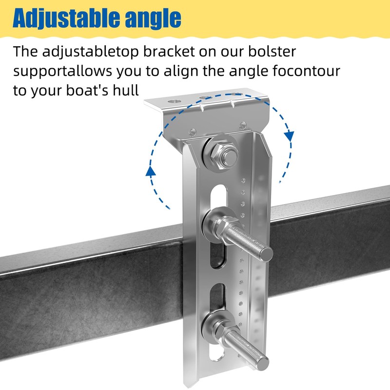 4 PCS 8" Galvanized Swivel Top Bunk Bracket Kit for