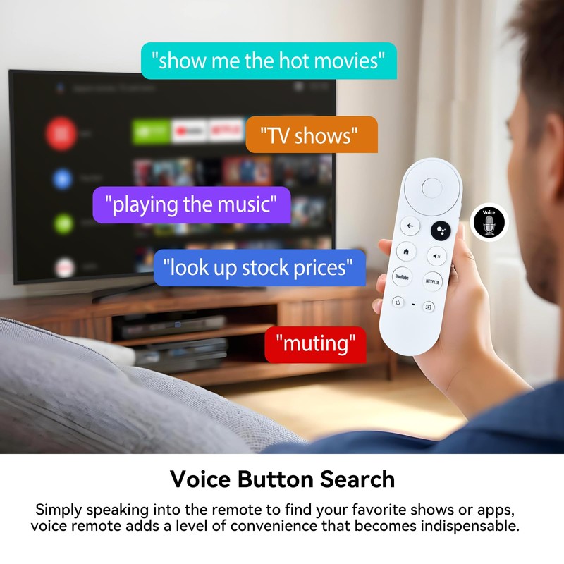 PZL G9N9N Voice Universal Replacement Remote Control fit for Google