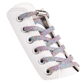 SULPO Elastic rubber laces without ties, flat, with screw closure, Hollo, One Size