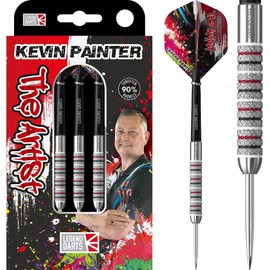 Legend Darts D2884 | Kevin Painter | Knurled Premium 90% Tungsten Steel Tip Dart Set | 22g