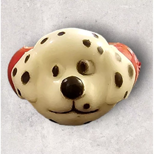 Unbranded Dalmatian Ring Rubber PVC Kid's Children Dog Head Birthday