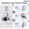 Hijoxp Open Ear Earbuds Lightweight Comfort Clip Wireless Earbuds Sweat