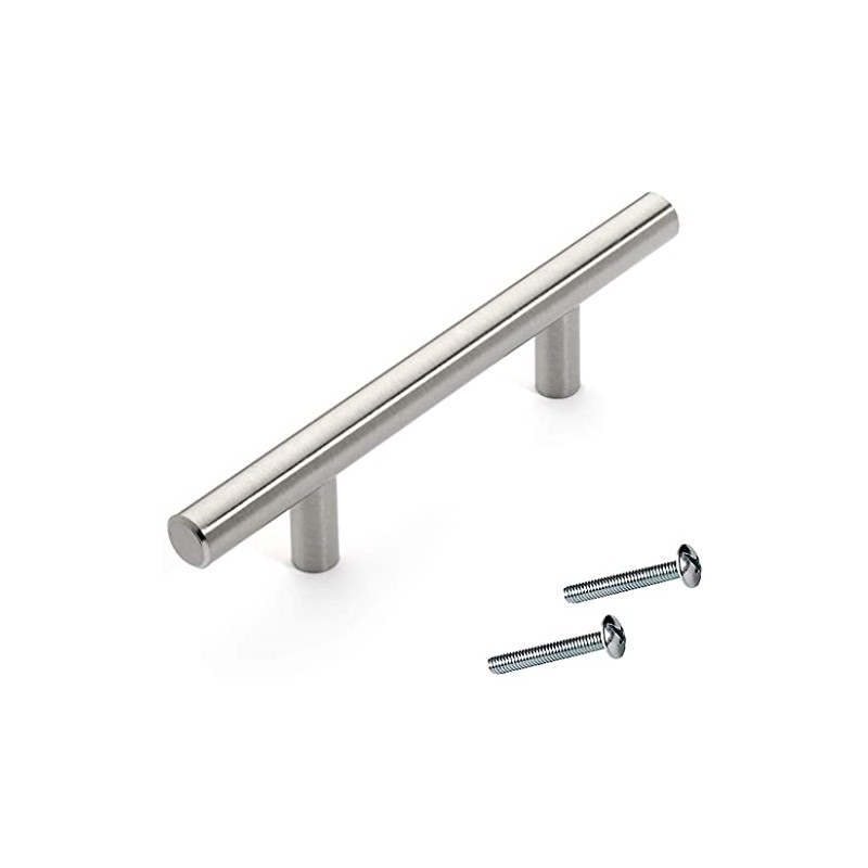 Dynasty Hardware P-1002-SN European 6-3/4" Bar Cabinet Pull Satin Nickel