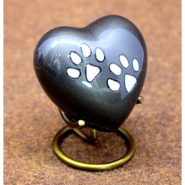 Esplanade Heart Shaped Pet Cremation Urn Keepsake Container Jar Pot | Metal Cremation Urn | Burial Urn | | Pet Cremation Urn | Brass Cremation Urn.