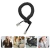 Gadpiparty 10pcs Coiled Telephone Cords Spiral Receiver Cables for Landline