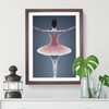 Ballerina Poised Framed Print for Living Room Bedroom Home Office