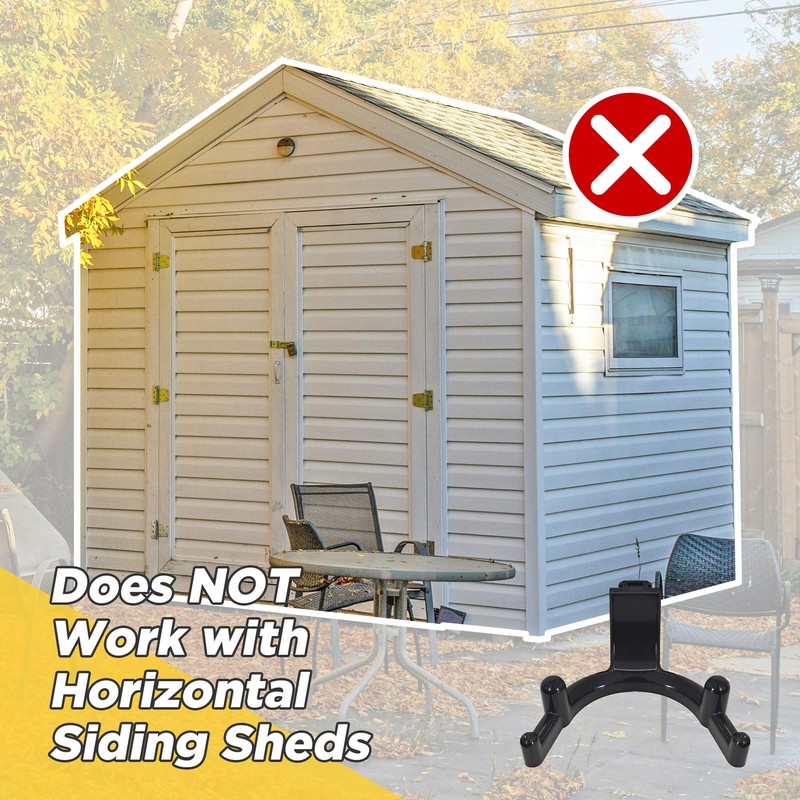 LITGURU Tool Hook for Lifetime Shed Accessories: 12 Pcs ABS