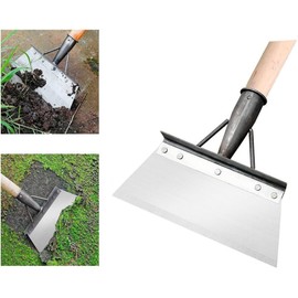 SNOKAY Multifunctional All-Steel Garden Shovel - 25cm Cleaning Shovel, Garden Scraper, Farm Weed Removal Tool for Outdoor Use