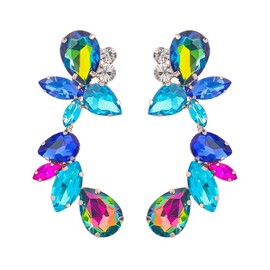 MEACHEAL Jewelry Womens Girls Fashion Rhinestone Crystal Boho Earrings For Party, Wedding, Graduation Ceremony M35# (M35#-2)