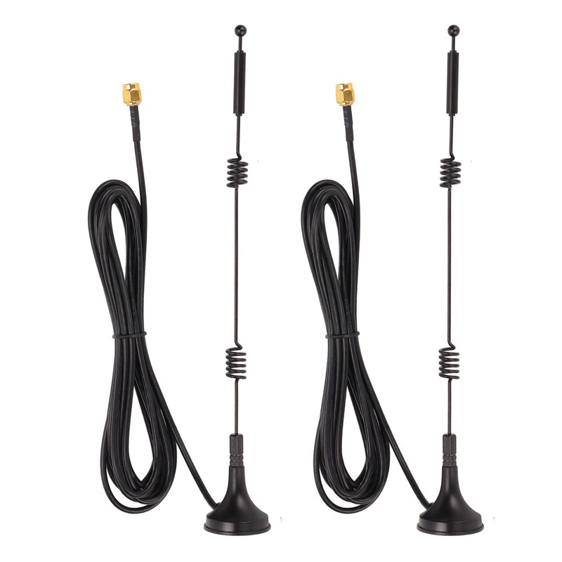 2pcs Digital Antenna 12DBI Gain PVC Material 2.4GHz 5GHZ Omnidirectional