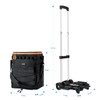 Odoland 48 Cans Soft Cooler with Wheels and Handle Collapsible