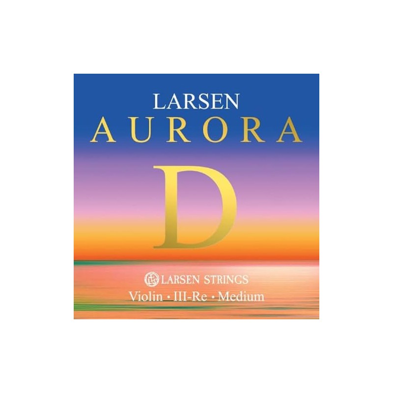 LARSEN Strings Aurora Violin Strings D Aluminium 4/4 Medium