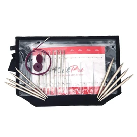 KnitPro Nova Metal Interchangeable Needle Deluxe Set, Silver