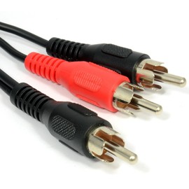 kenable RCA Phono Plug to Twin Phono Plugs Splitter/Combiner Cable 0.5m 50cm [0.5 metres]