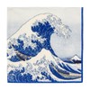 Caspari The Great Wave Paper Luncheon Napkins in Blue, Four
