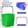 Irenare 16 Pcs Sanitizing Bucket 3 Quart Cleaning Pail Small