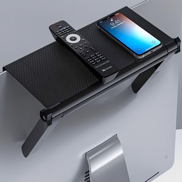 JIAMIAN Set Top Box Storage Shelf, Non-Perforated TV Box Storage