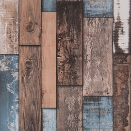 Livelynine Shiplap Peel and Stick Barnwood Wallpaper for Walls Rustic Barn Wood Wall Planks Bathroom Wallpaper 17.7X78.8 Wood Plank Contact Paper for Desk Cabinets Bulletin Board Paper Roll Classroom