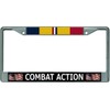 Combat Action Chrome License Plate Frame