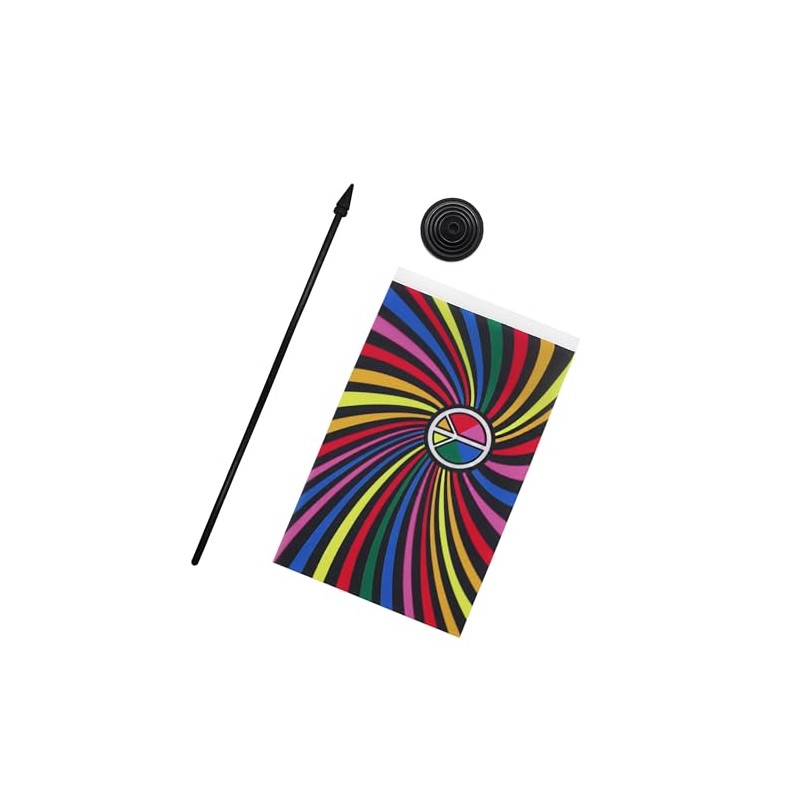 AZ FLAG Rainbow Swirl Table Flag 8.25" x 5.5" Small