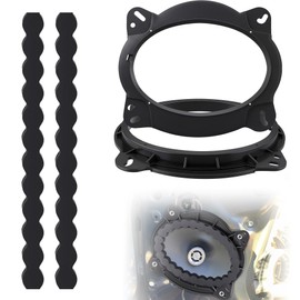 Gulfmew 6×9 Inch Front Door Speaker Adapter Bracket with Foam Baffle Strips, Compatible with Lexus/Toyota/Subaru/Nissan/Scion Select 2002-UP Vehicles, Aftermarket Speaker Mounting Spacer Ring, 1 Pair