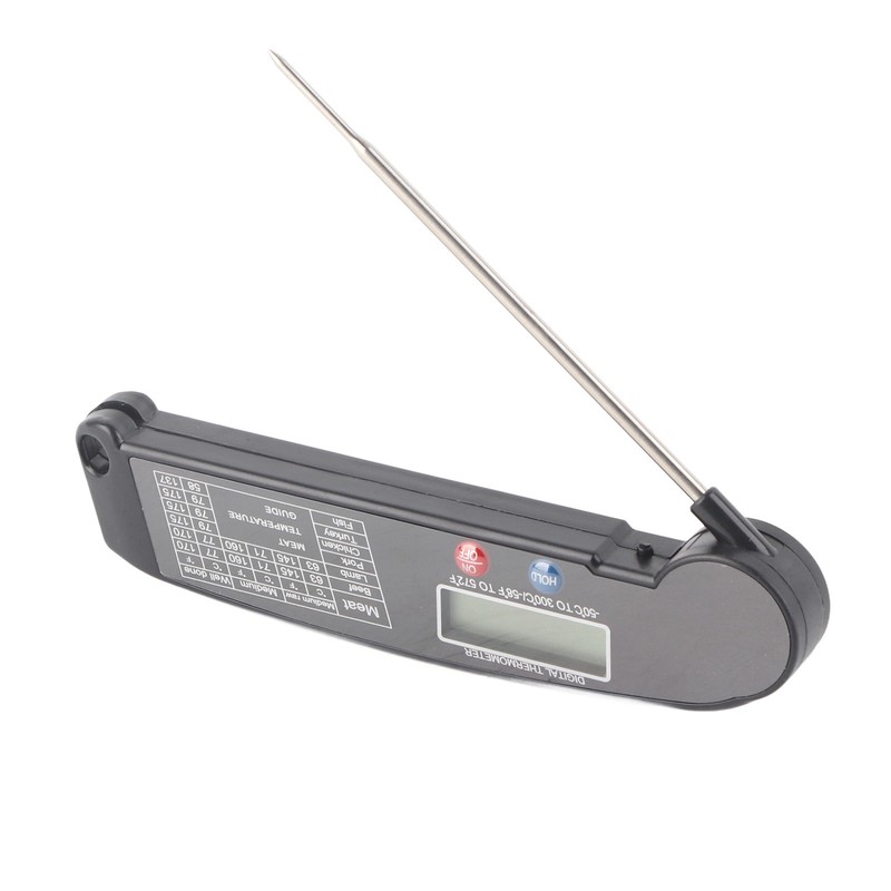 Digital Electronic Food Thermometer Foldable Intelligent Straightaway Read Thermometer for