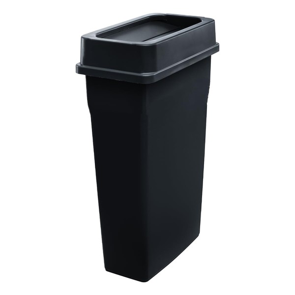 Zedfire 23-Gallon Slender Trash Can, Commercial Slim Rectangular Trash Can