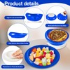 Spill Proof Scoop Plate and Bowl with Suction Base, Suction