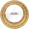 SCUD Hat Knob, Metal Top, Volume, Millimeter Gold/Silver Cap KG-130VS