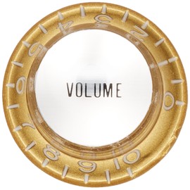 SCUD Hat Knob, Metal Top, Volume, Millimeter Gold/Silver Cap KG-130VS