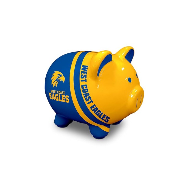 West Coast Eagles AFL Dolomite Piggy Bank Money Box with