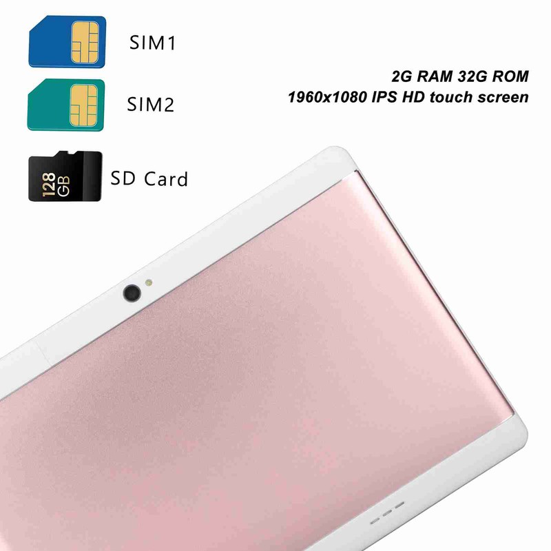 HD Tablet 10 Inch 1960x1080 IPS Display 2GB 32GB Dual