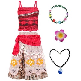 Atorcher Girls Princess Costume Skirt Sets Birthday Party Dress up Toddler Kids Christmas Cosplay Outfits with Accessories