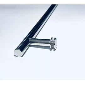 Unbranded 24" CHROME H-Style Towel Bar - Frameless Sliding Shower Door