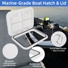 CLLOMAGY Marine Deck Access Hatch 17.3” X 12.4”,Marine Boat Hatch&Lid