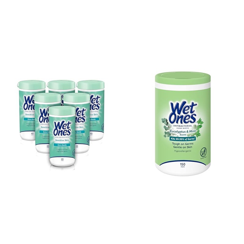 Wet Ones Wet Ones Sensitive Skin Hand & Face Wipes,