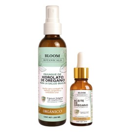 Dúo de Orégano | Aceite de orégano + Hidrolato de orégano | Halitosis, Encías, Bacterias, Gingivitis | (ACEITE 30 ML + HIDROLATO 125 ML)