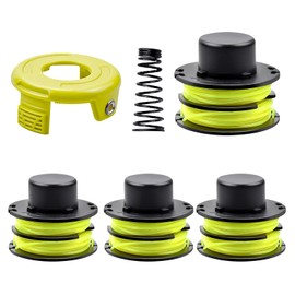 CHIHOLEN Pack of 4 Grass Trimmer Line Spool Compatible with Ryobi RAC118 RAC119, Replacement Thread Spool for Ryobi RLT3025F, RLT3025S, RLT3525S, RLT2523, RLT3525, RLT3123, Diameter 1.2 mm - 8.4 m